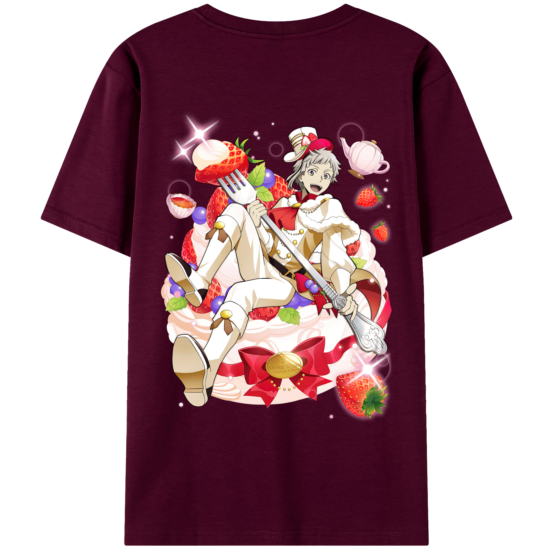 （画像用） 文豪ストレイドッグス Bungo Stray Dogs レディース半袖Tシャツ(バックプリント)